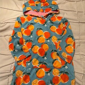 Boden Blue and Orange Kids Hoodie cover up
